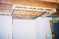 Small soffit over fireplace to hide gas line