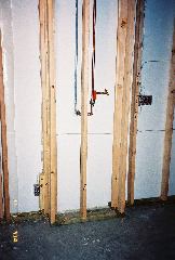 Re-framed area around water line (with electrical)