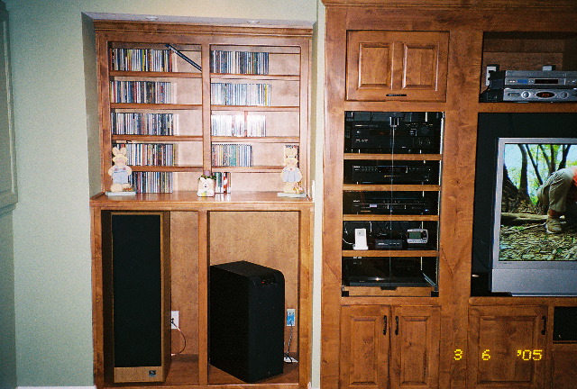 Cabinets and theater system 2