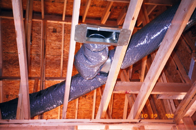 A/C ducts installed upstairs