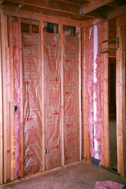Insulation (between dining and bath)
