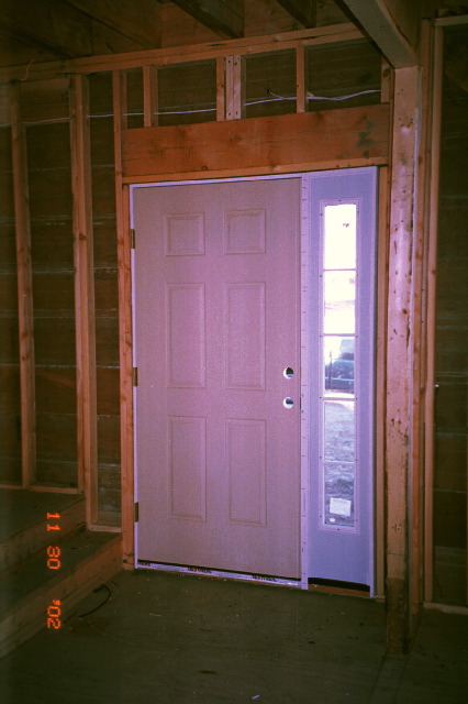 Front door - inside view