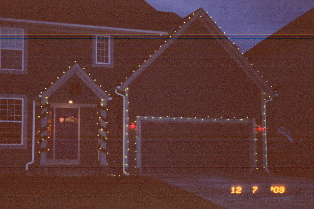 Christmas lights closeup